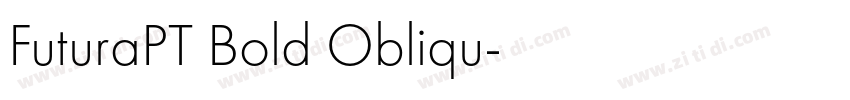 FuturaPT Bold Obliqu字体转换